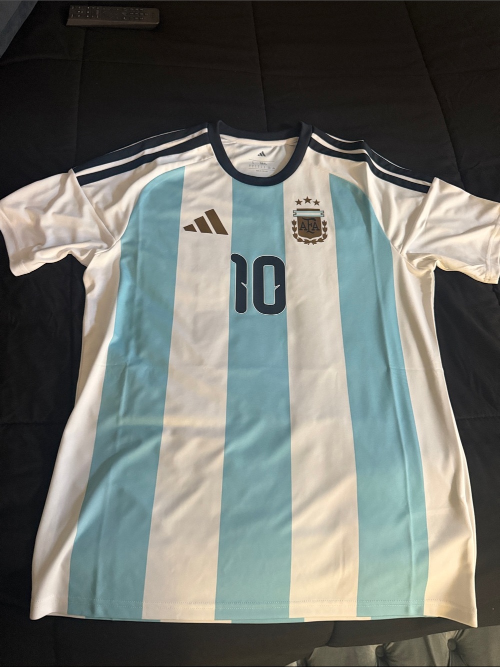 adidas Argentina #10 Soccer Jersey - Sky Blue & White